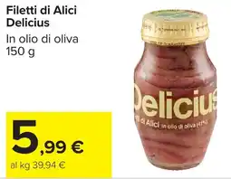 Carrefour Filetti di Alici Delicius offerta