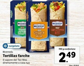 Lidl Tortillas farcite offerta