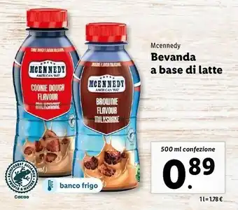 Lidl Bevanda a base di latte offerta