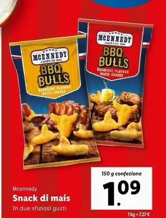 Lidl Snack di mais offerta