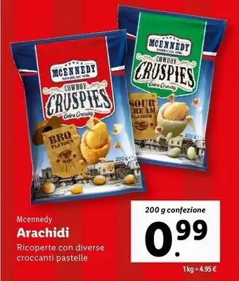 Lidl Arachidi ricoperte con diverse croccanti pastelle offerta