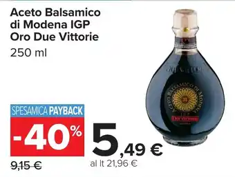 Carrefour Aceto Balsamico di Modena IGP Oro Due Vittorie offerta