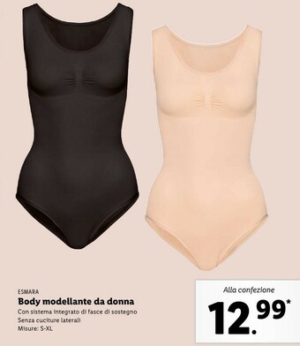 Lidl Esmara body modellante da donna offerta