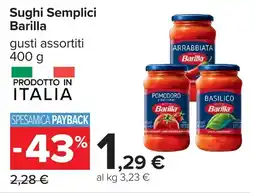Carrefour Sughi Semplici Barilla offerta