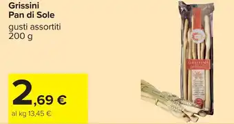 Carrefour Grissini Pan di Sole offerta