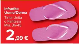Carrefour INFRADITO UOMO/DONNA offerta