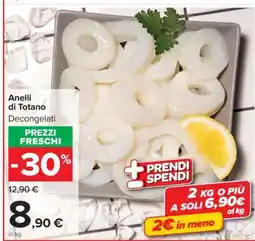 Carrefour ANELLI DI TOTANO offerta