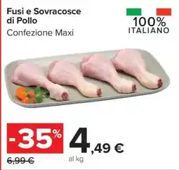 Carrefour Fusi E Sovracosce Di Pollo offerta