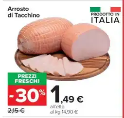 Carrefour Arrosto di tacchino offerta