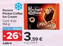 Carrefour Ferrero Pocket Coffee Ice Cream offerta
