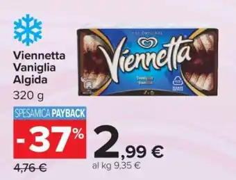 Carrefour VIENNETTA VANIGLIA ALGIDA offerta