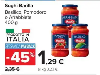 Carrefour Sughi Barilla offerta