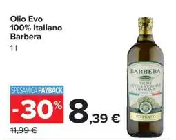 Carrefour Olio Evo 100% Italiano Barbera offerta