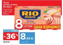 Carrefour Tonno all’Olio di Oliva Rio Mare offerta