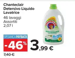 Carrefour Chanteclair Detersivo Liquido Lavatrice offerta