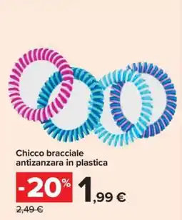 Carrefour Chicco bracciale antizanzara in plastica offerta