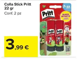 Carrefour Colla Stick Pritt 22 gr offerta