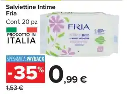 Carrefour Salviettine Intime Fria offerta