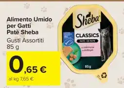 Carrefour Alimento Umido per Gatti Patè Sheba offerta