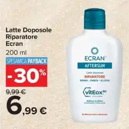 Carrefour Latte Doposole Riparatore Ecran offerta