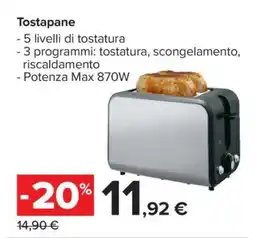 Carrefour Tostapane offerta