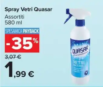 Carrefour Spray Vetri Quasar offerta