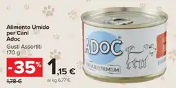 Carrefour ALIMENTO UMIDO PER CANI ADOC offerta