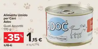 Carrefour ALIMENTO UMIDO PER CANI ADOC offerta