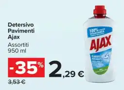 Carrefour Detersivo Pavimenti Ajax offerta