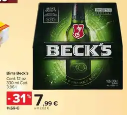 Carrefour Birra Beck's offerta