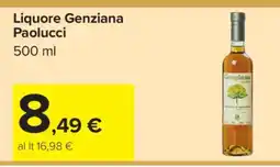 Carrefour Liquore Genziana Paolucci offerta