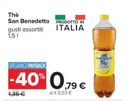 Carrefour Thè San Benedetto offerta