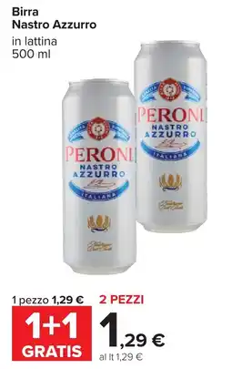 Carrefour Birra Nastro Azzurro offerta