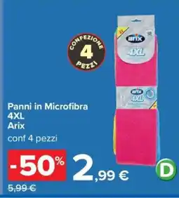 Carrefour Panni in Microfibra 4XL Arix offerta