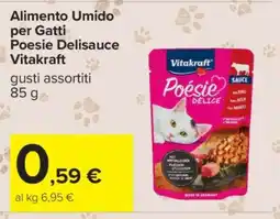 Carrefour Alimento Umido per Gatti Poesie Delisauce Vitakraft offerta