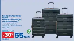 Carrefour Trolley Rigido Espandibile Delsey offerta