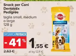 Carrefour Snack per cani Dentastix Pedigree offerta