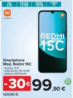Carrefour Smartphone Mod. Redmi 15C offerta