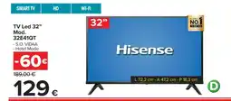 Carrefour TV Led 32” Mod. 32E41QT offerta