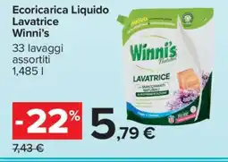 Carrefour Ecoricarica Liquido Lavatrice Winni’s offerta