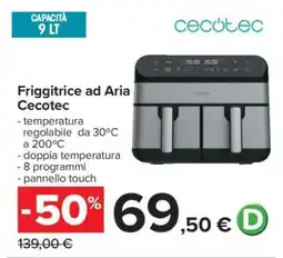 Carrefour Friggitrice ad Aria Cecotec offerta