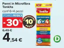 Carrefour Panni in Microfibra Tonkita offerta