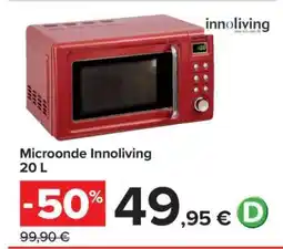 Carrefour Microonde Innoliving 20 L offerta
