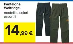 Carrefour Pantalone Wolfridge offerta
