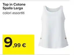 Carrefour Top in Cotone Spalla Larga offerta