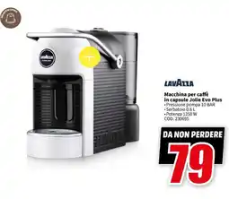 MediaWorld LAVAZZA Macchina per caffè in capsule Jolie Evo Plus offerta