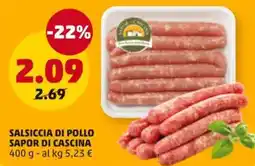 PENNY Salsiccia di pollo SAPOR DI CASCINA offerta