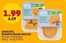 PENNY Cotolette, nuggets vegani WELLESS offerta