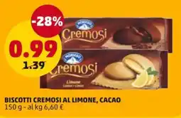 PENNY Biscotti cremosi al limone, cacao offerta