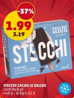 PENNY Stecchi cacao LE GELIZIE offerta